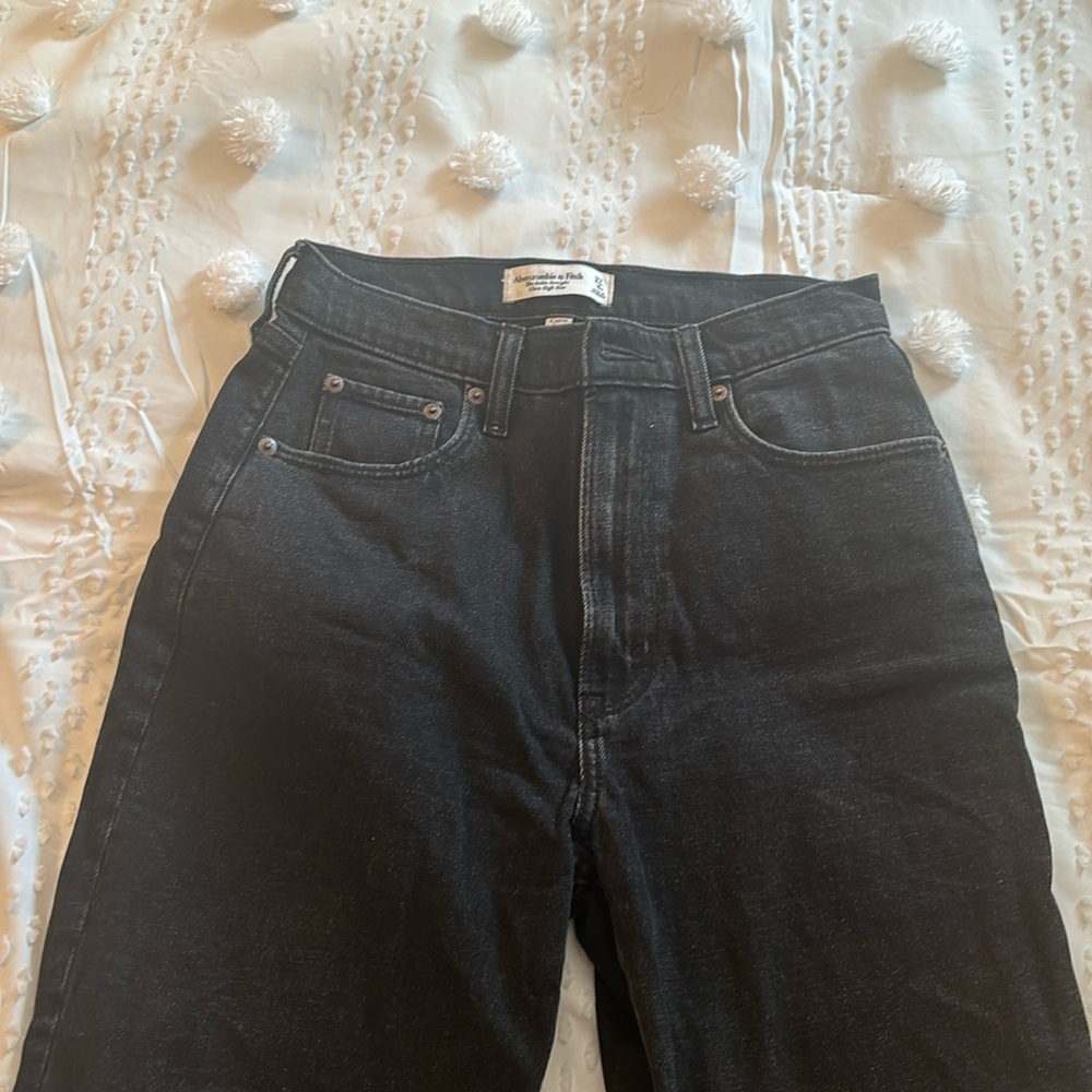 Abercrombie & Fitch High-Rise Black Jeans